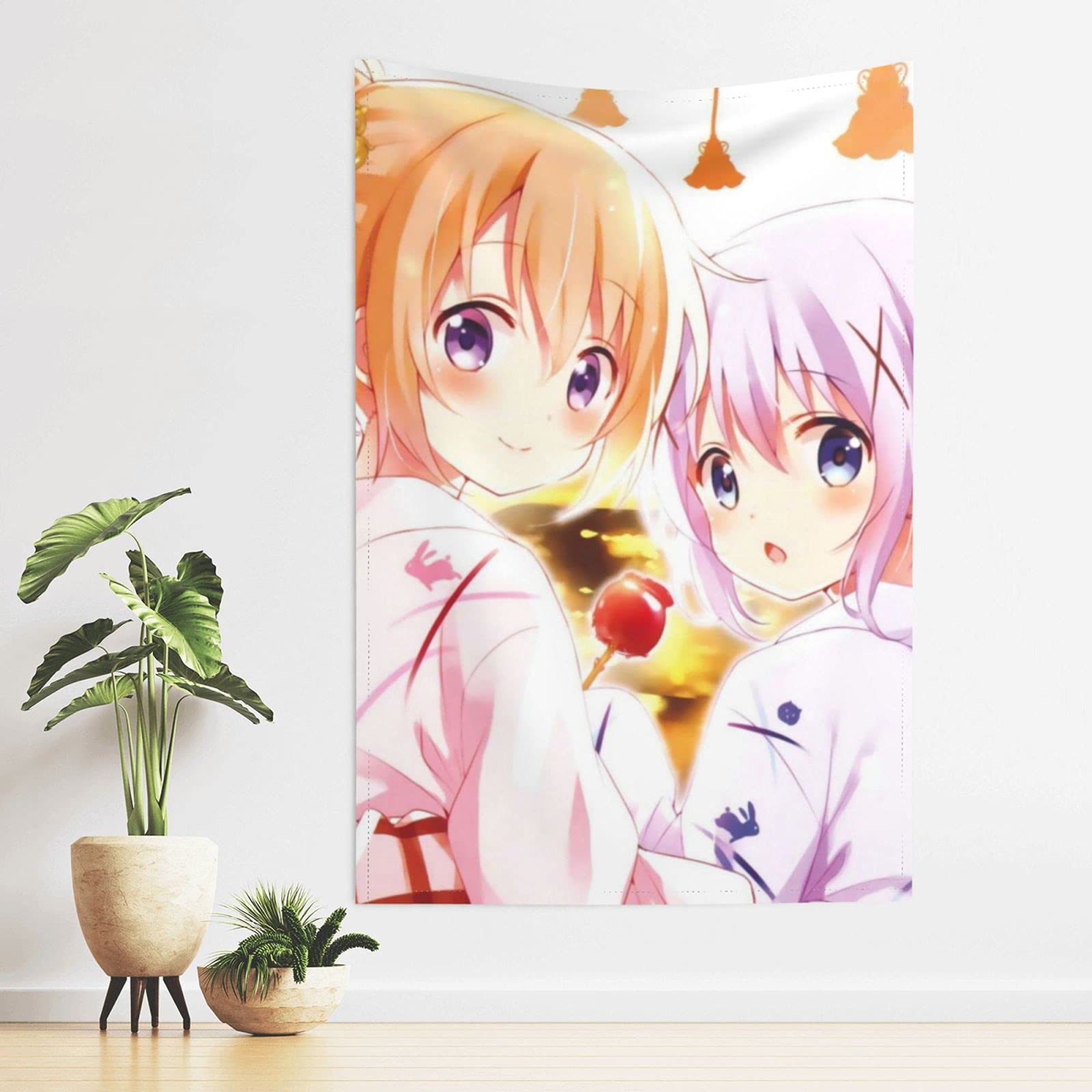 Amazon.co.jp: ごちうさ ココア・チノ タペストリー、寝室飾り、壁飾り